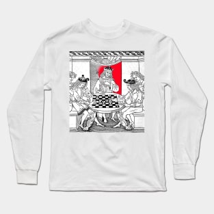 Chess Game, a theme of smart people kings and queens with strategies Long Sleeve T-Shirt